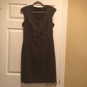 Deep Grey Wool Piazza Sempione Dress